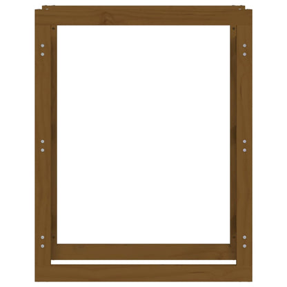 Haardhoutrek Massief Grenenhout 80 x 25 x 100 cm Honingbruin
