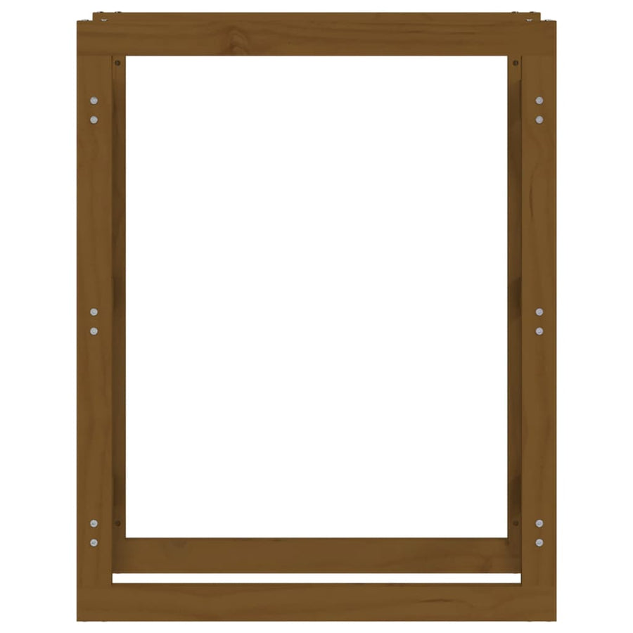 Haardhoutrek Massief Grenenhout 80 x 25 x 100 cm Honingbruin
