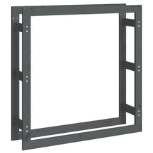 Haardhoutrek Massief Grenenhout 100 x 25 x 100 cm Grijs
