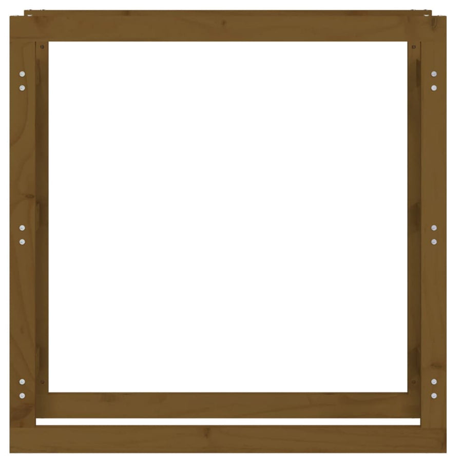 Haardhoutrek Massief Grenenhout 100 x 25 x 100 cm Honingbruin