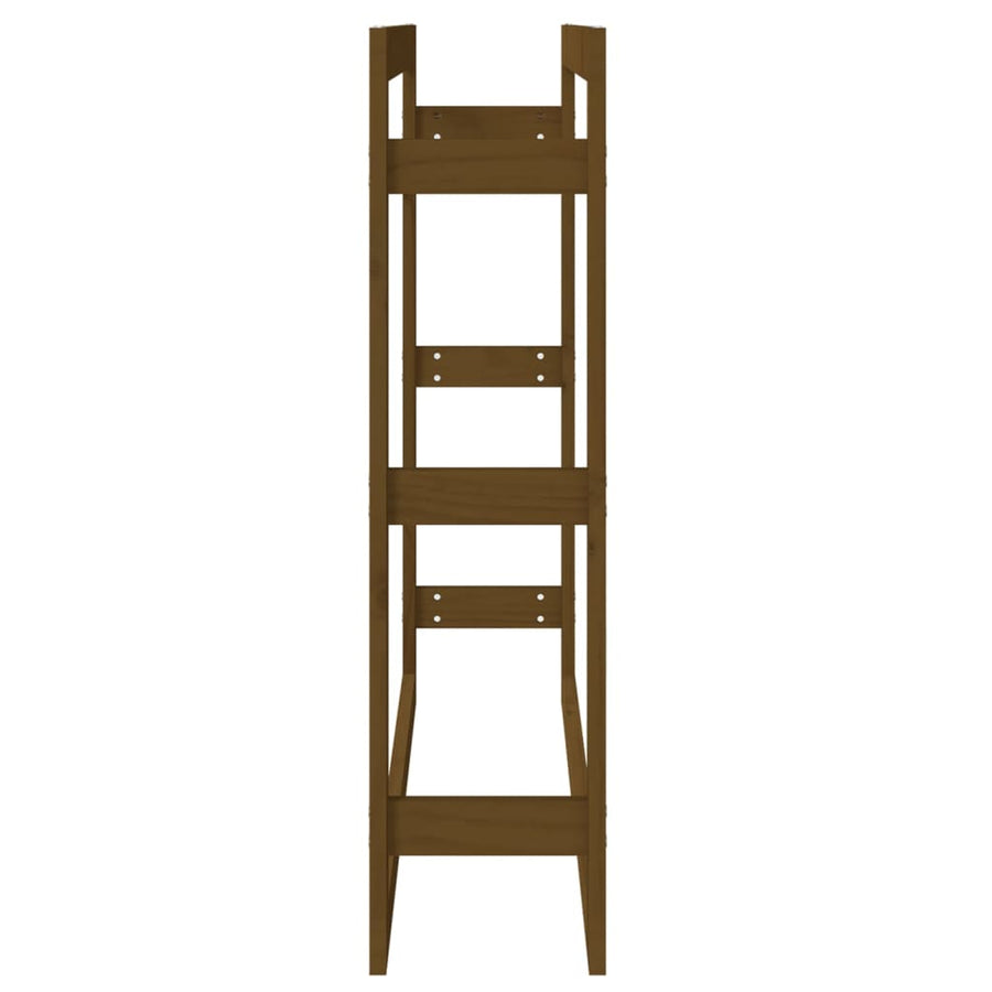 Haardhoutrek Massief Grenenhout 100 x 25 x 100 cm Honingbruin