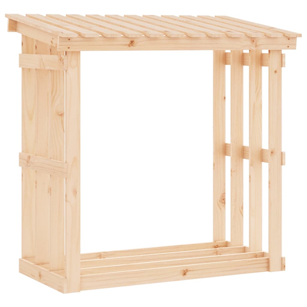 Haardhoutrek 108X64,5X109 Cm Massief Grenenhout 108 x 64.5 x 109 cm Naturel