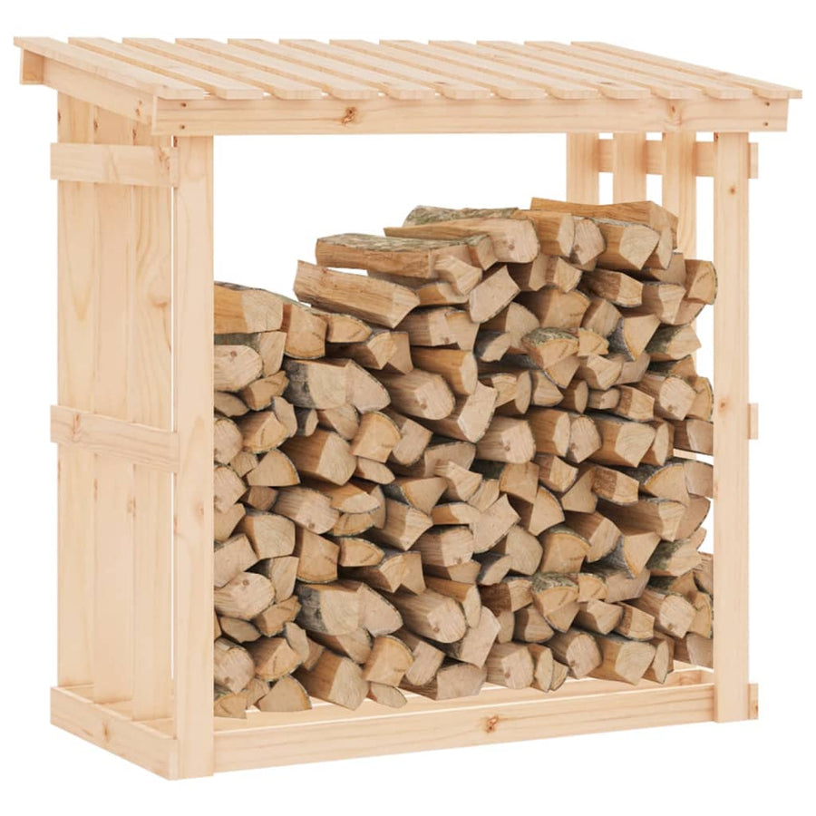 Haardhoutrek 108X64,5X109 Cm Massief Grenenhout 108 x 64.5 x 109 cm Naturel