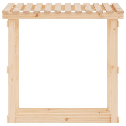 Haardhoutrek 108X64,5X109 Cm Massief Grenenhout 108 x 64.5 x 109 cm Naturel