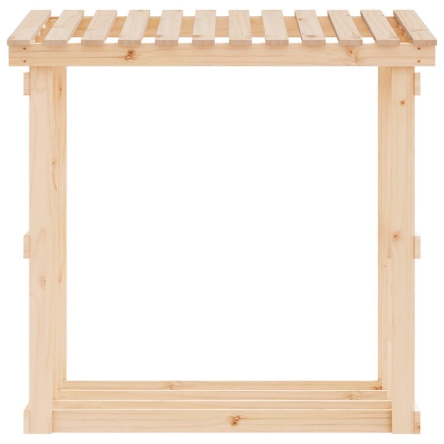 Haardhoutrek 108X64,5X109 Cm Massief Grenenhout 108 x 64.5 x 109 cm Naturel