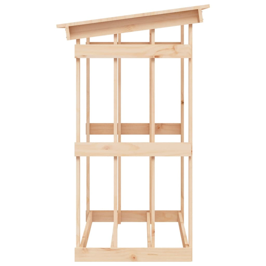 Haardhoutrek 108X64,5X109 Cm Massief Grenenhout 108 x 64.5 x 109 cm Naturel