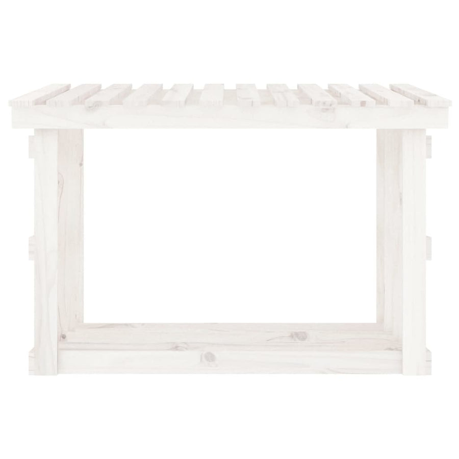 Haardhoutrek 108X64,5X77 Cm Massief Grenenhout 108 x 64.5 x 77 cm Wit