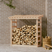 Haardhoutrek massief grenenhout 108x64,5x110 cm