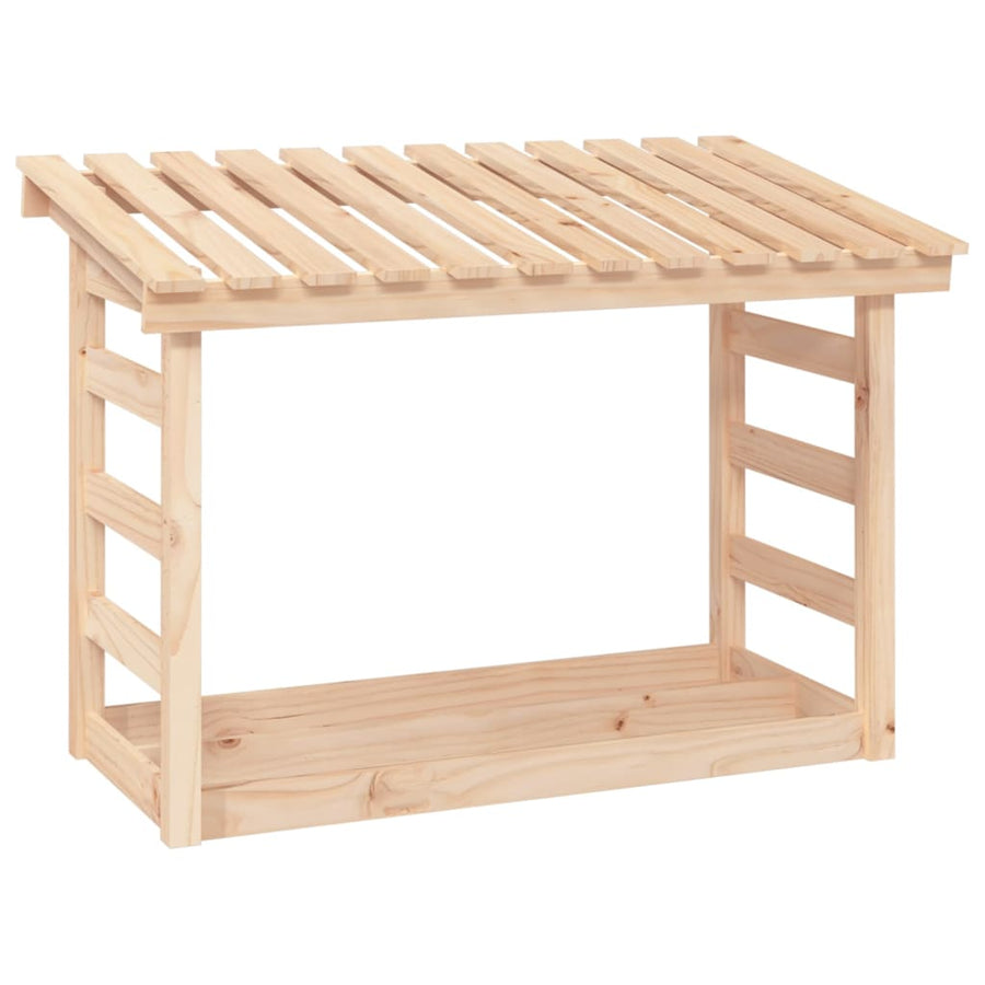 Haardhoutrek 108X64,5X78 Cm Massief Grenenhout 108 x 64.5 x 78 cm Naturel