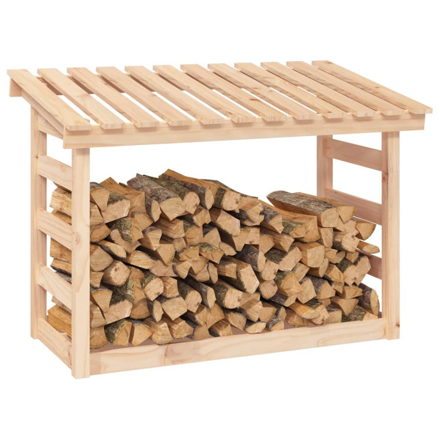 Haardhoutrek 108X64,5X78 Cm Massief Grenenhout 108 x 64.5 x 78 cm Naturel