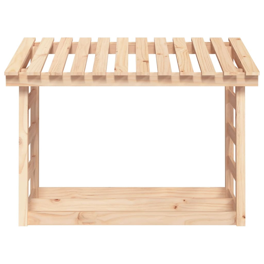 Haardhoutrek 108X64,5X78 Cm Massief Grenenhout 108 x 64.5 x 78 cm Naturel