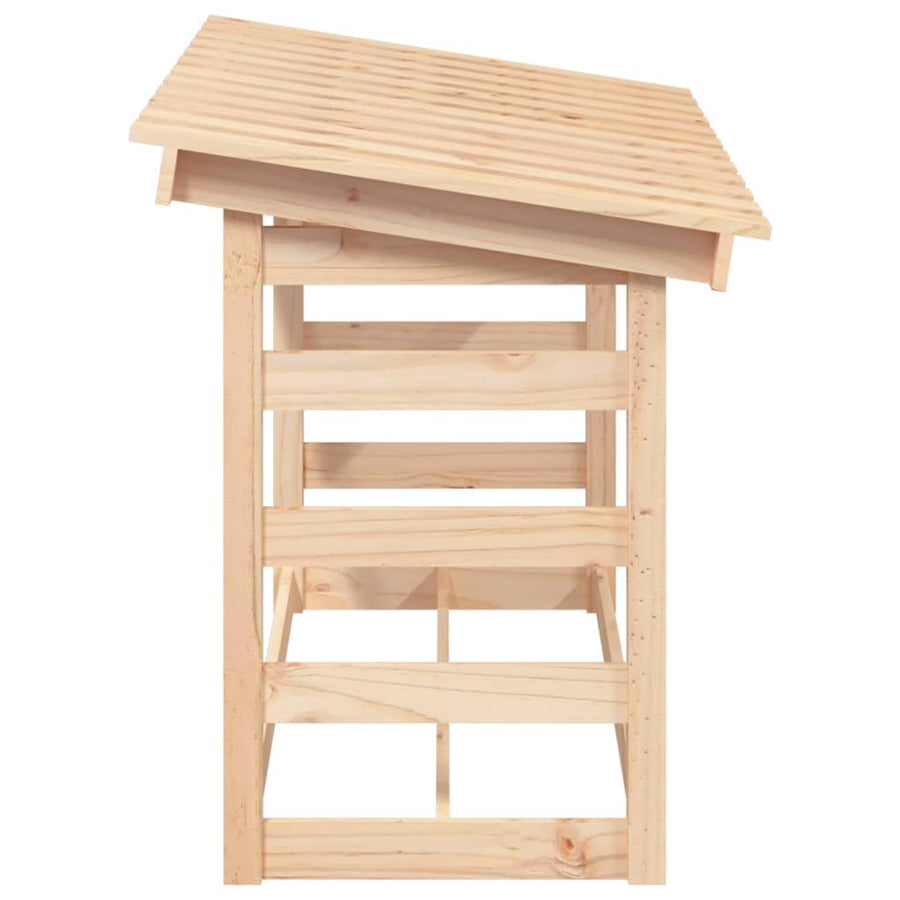 Haardhoutrek 108X64,5X78 Cm Massief Grenenhout 108 x 64.5 x 78 cm Naturel
