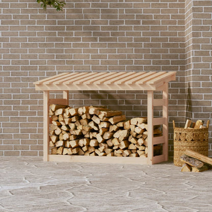 Haardhoutrek 108X64,5X78 Cm Massief Grenenhout 108 x 64.5 x 78 cm Naturel