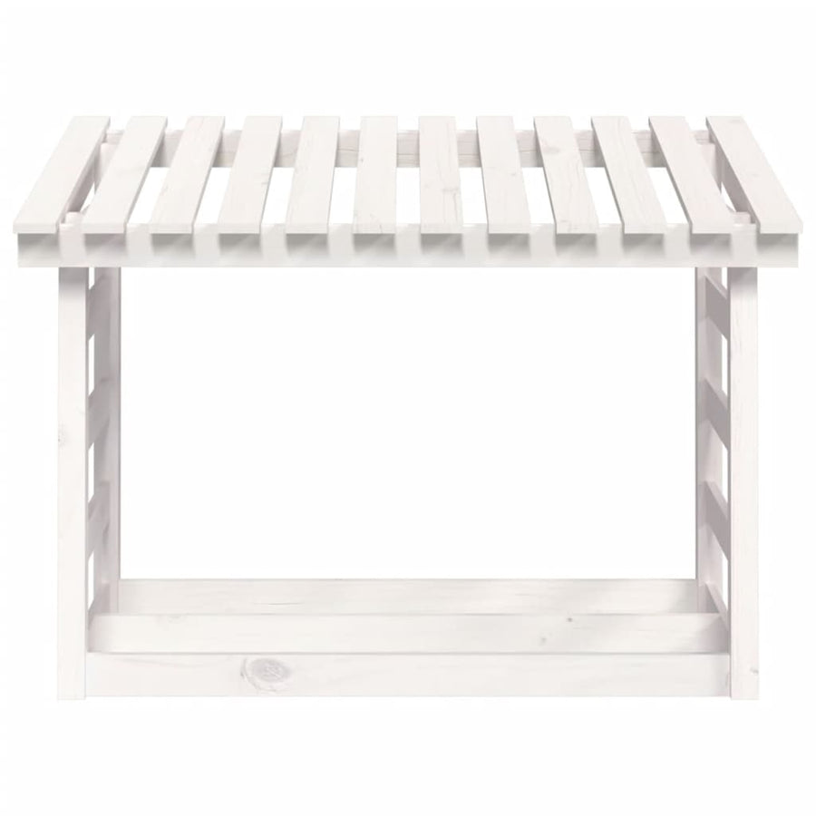 Haardhoutrek 108X64,5X78 Cm Massief Grenenhout 108 x 64.5 x 78 cm Wit