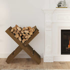 Log holder 47x39.5x48 cm solid pine honey brown
