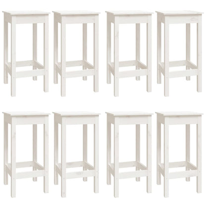 9-Delige Barset Massief Grenenhout Wit