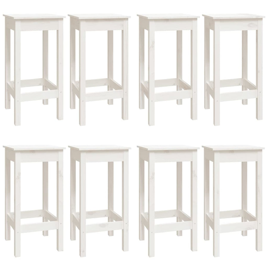 9-Delige Barset Massief Grenenhout Wit