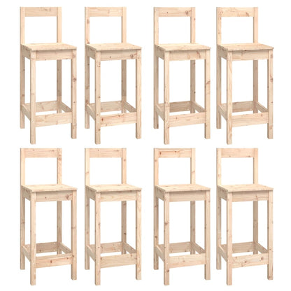 9-Delige Barset Massief Grenenhout
