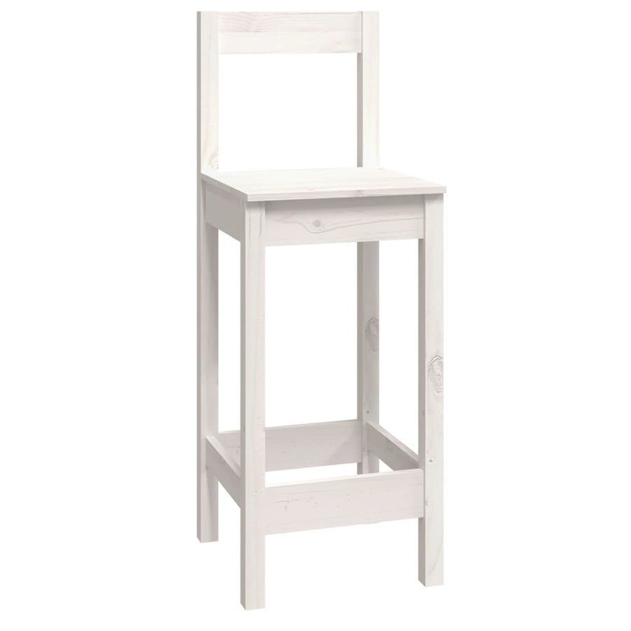 9-Delige Barset Massief Grenenhout Wit