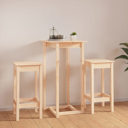 3-Delige Barset Massief Grenenhout