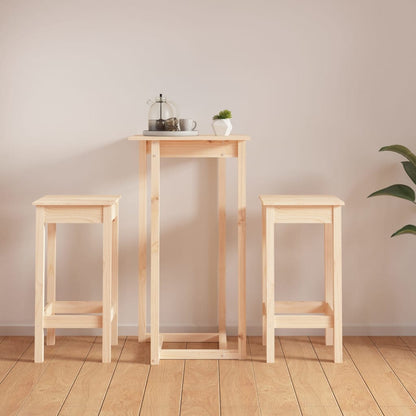 3-Delige Barset Massief Grenenhout