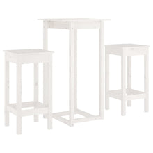 3-Delige Barset Massief Grenenhout Wit