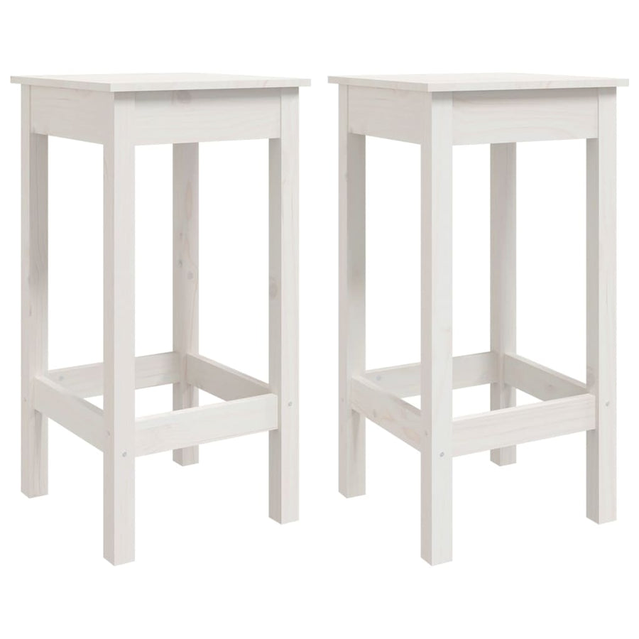 3-Delige Barset Massief Grenenhout Wit