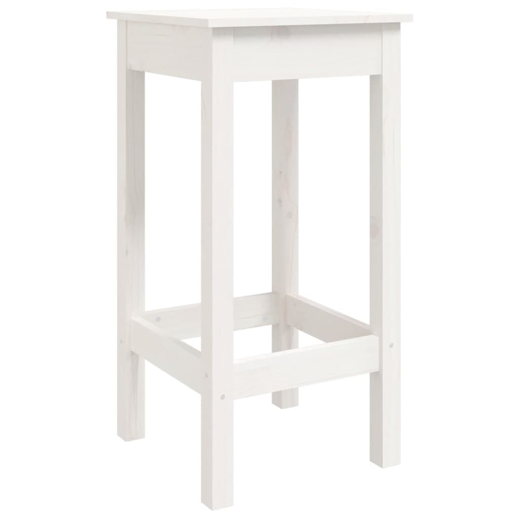 3-Delige Barset Massief Grenenhout Wit