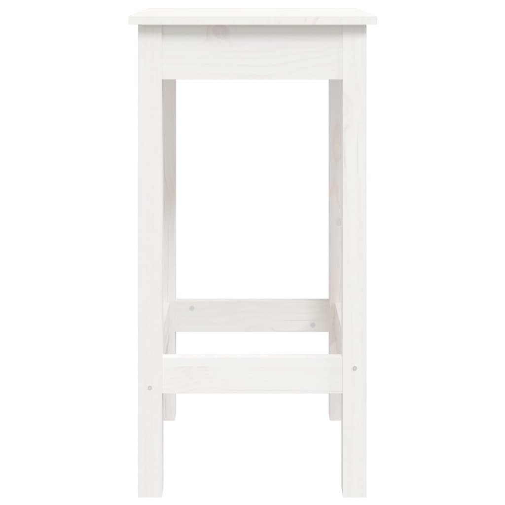 3-Delige Barset Massief Grenenhout Wit