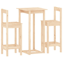 3-Delige Barset Massief Grenenhout
