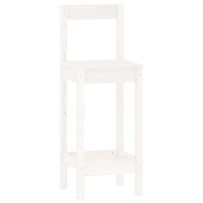 3-Delige Barset Massief Grenenhout Wit