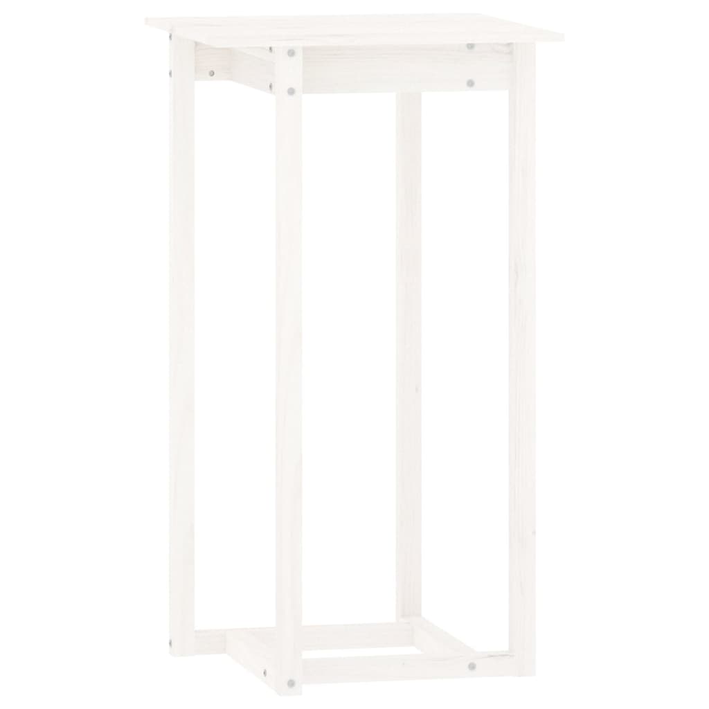 3-Delige Barset Massief Grenenhout Wit