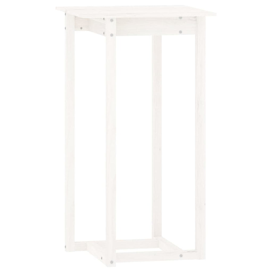 3-Delige Barset Massief Grenenhout Wit