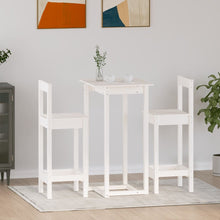 3-Delige Barset Massief Grenenhout Wit