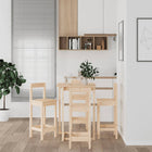 Barset massief grenenhout 5-delig
