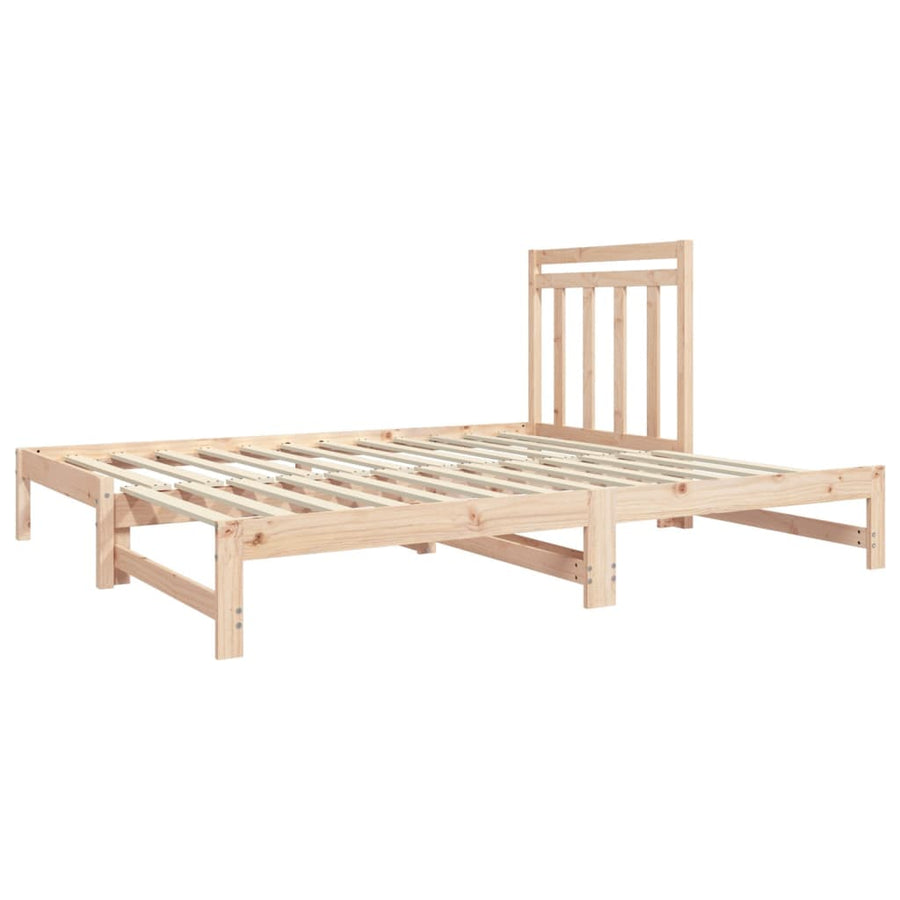 Slaapbank Uitschuifbaar Massief Grenenhout 2X(90X190) Cm