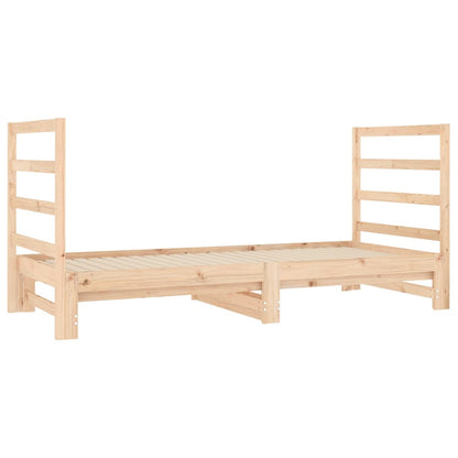 Slaapbank Uitschuifbaar Massief Grenenhout 2X(90X190) Cm