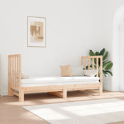 Extendable sofa bed solid pine 2x(90x190) cm