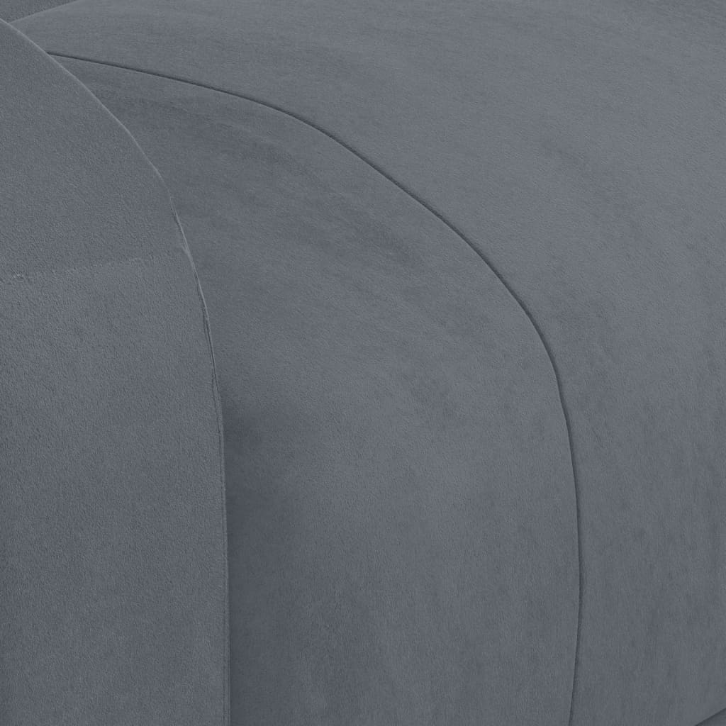 Sta-Op-Massagestoel Fluweel Donkergrijs 1