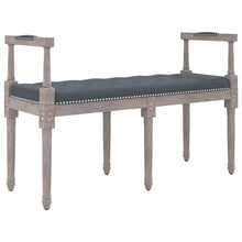 Bankje 110X40X70 Cm Fluweel Donkergrijs