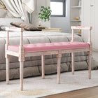 Bankje 110X40X70 Cm Fluweel Roze