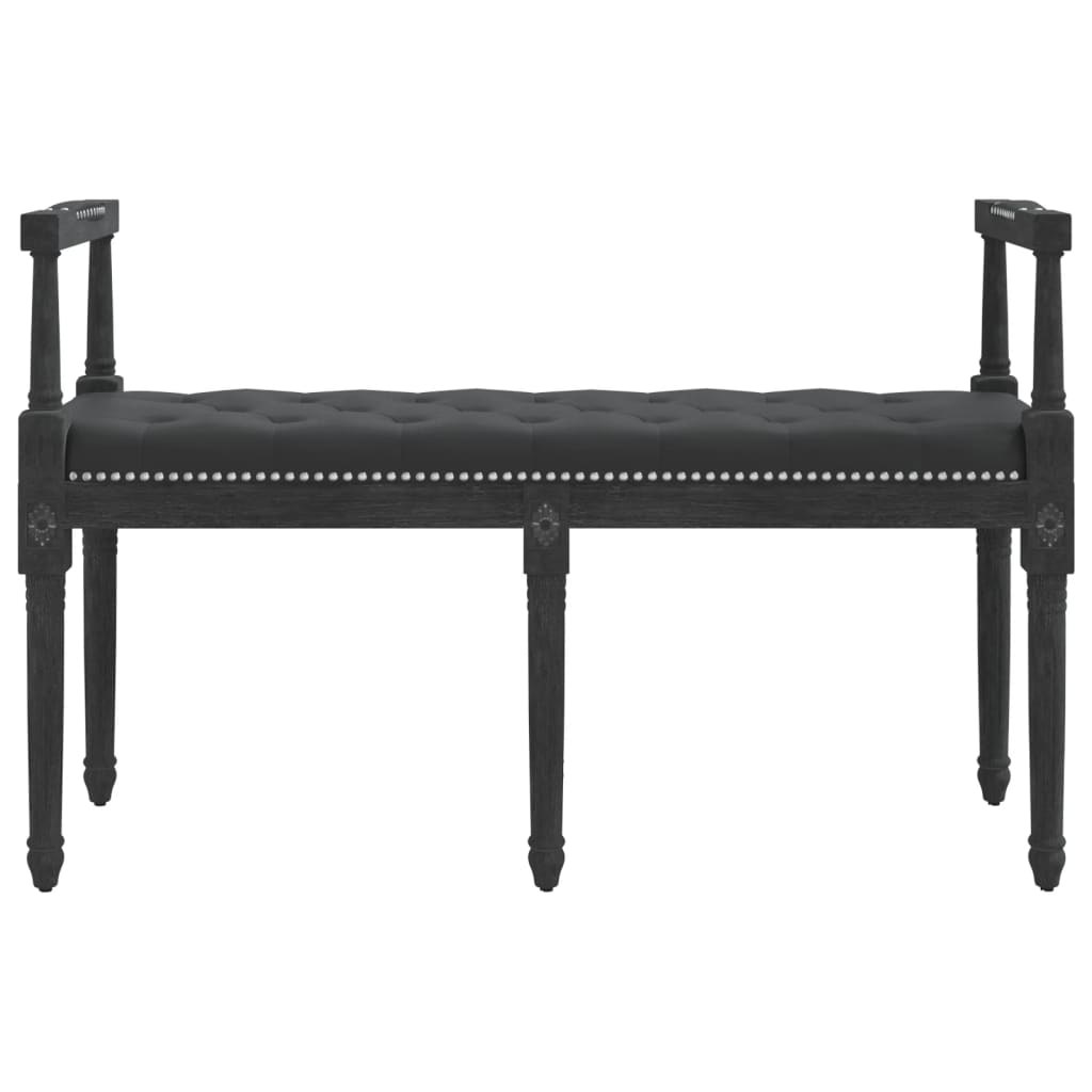 Bankje 110X40X70 Cm Fluweel Zwart