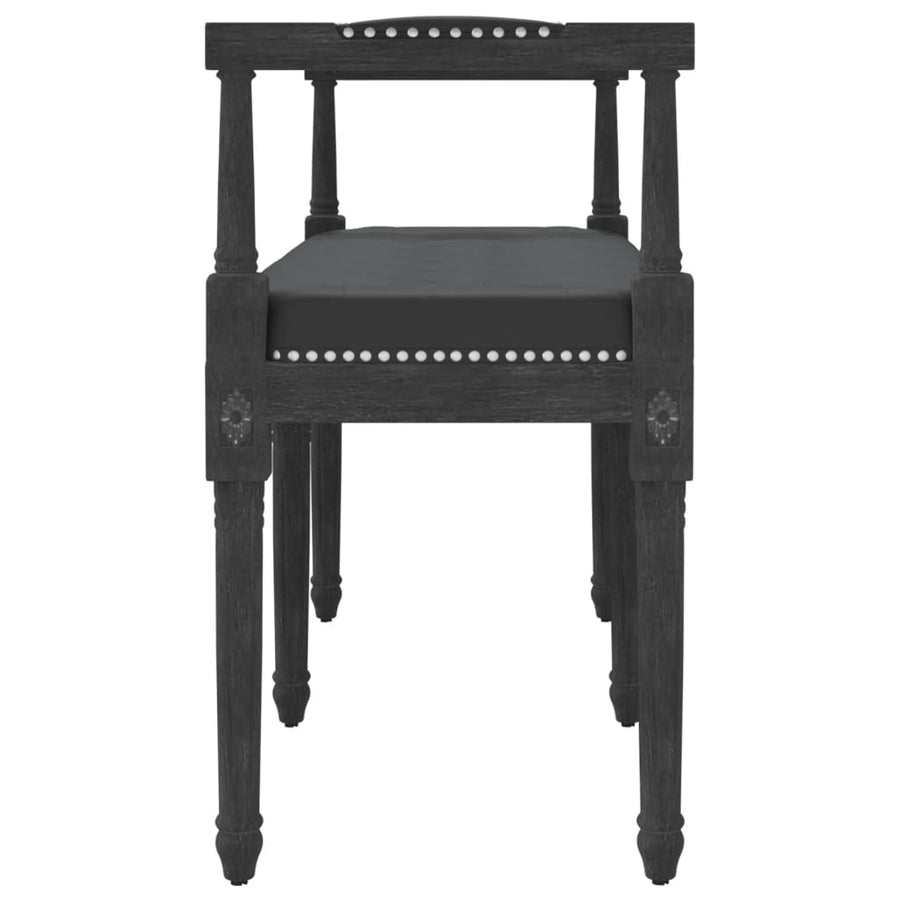 Bankje 110X40X70 Cm Fluweel Zwart