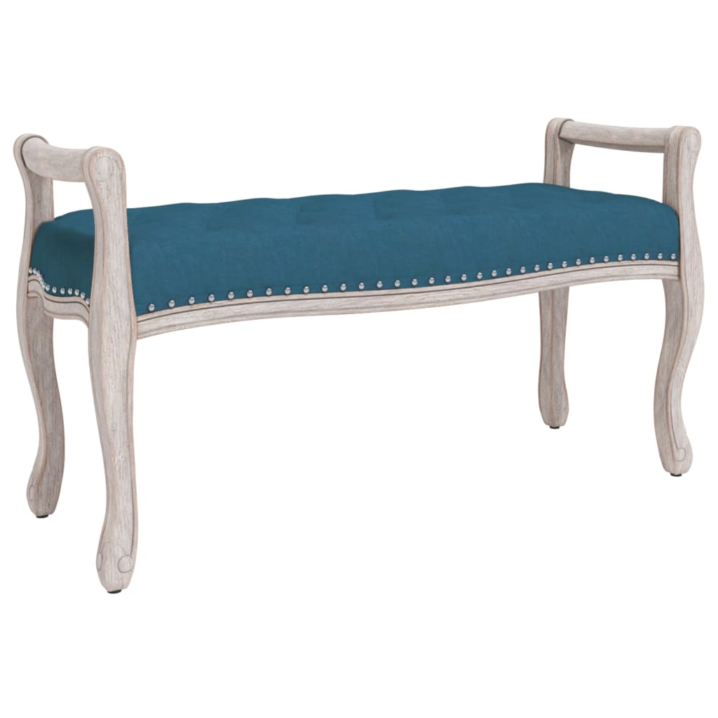 Bankje Fluweel 110 x 45 x 60 cm Blauw