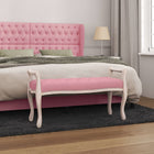 Bankje Fluweel 110 x 45 x 60 cm Roze