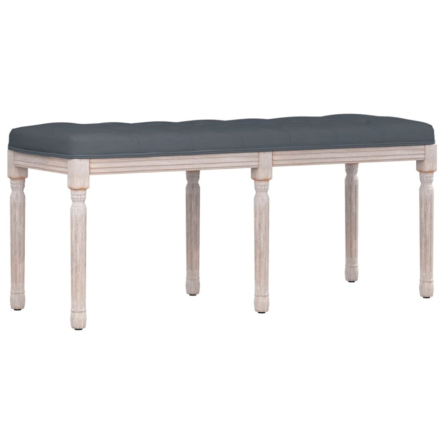 Bankje Fluweel 110 x 40 x 49 cm Donkergrijs