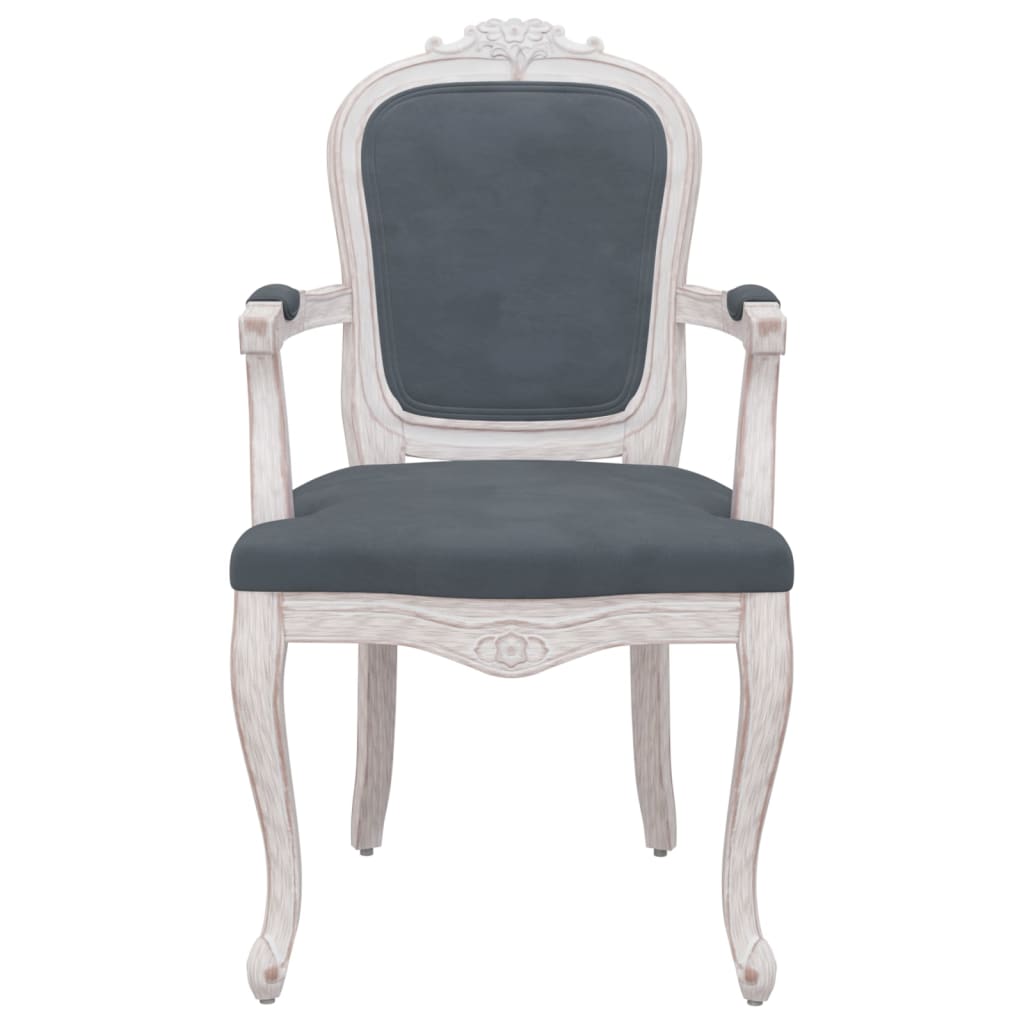Eetkamerstoelen 2 st 62x59,5x100,5 cm fluweel donkergrijs