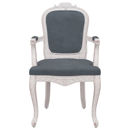 Eetkamerstoelen 2 st 62x59,5x100,5 cm fluweel donkergrijs