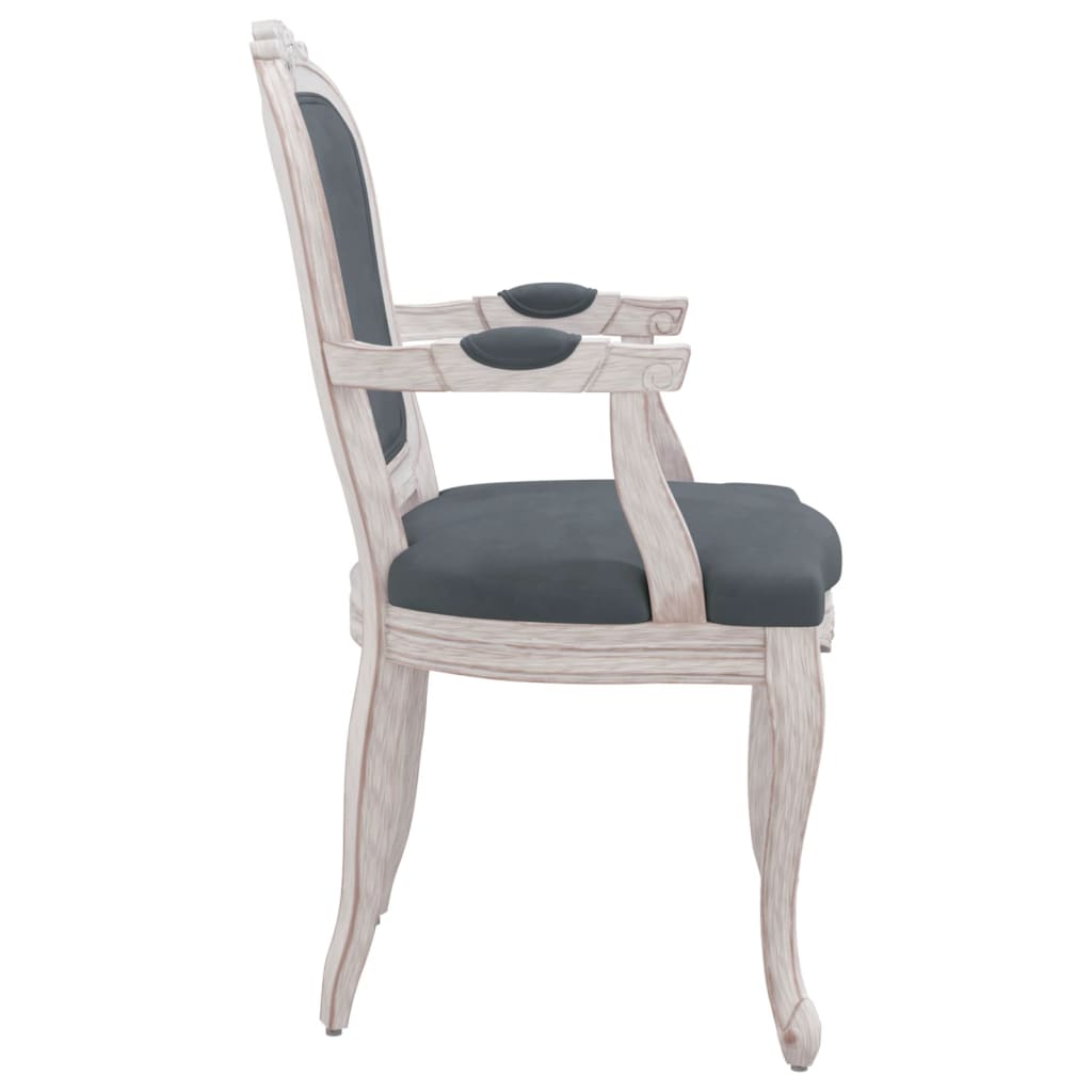 Eetkamerstoelen 2 st 62x59,5x100,5 cm fluweel donkergrijs
