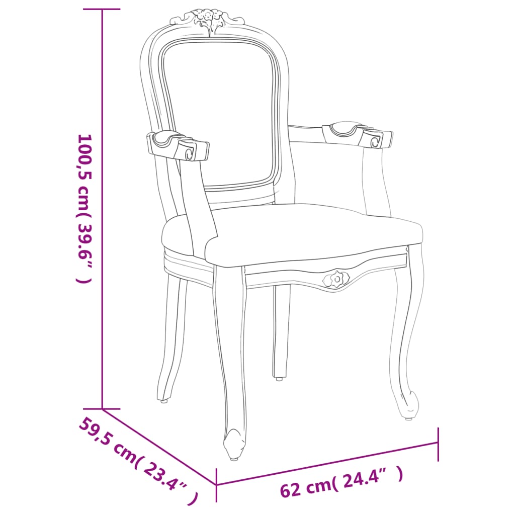 Eetkamerstoelen 2 st 62x59,5x100,5 cm fluweel donkergrijs